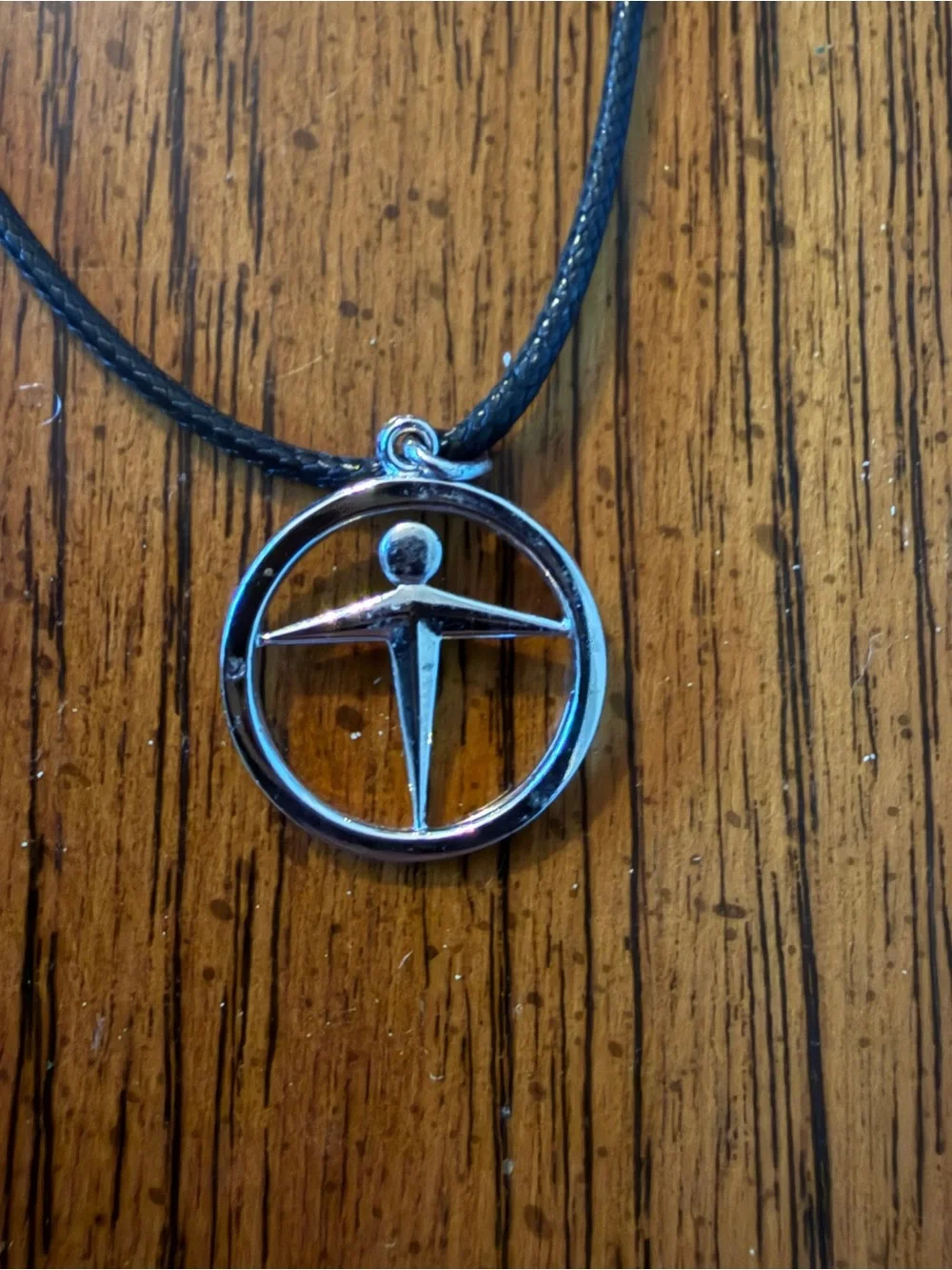 Tiffany & Co Manpower 925 Sterling Silver Pendant Necklace. Pendant measures 3/4